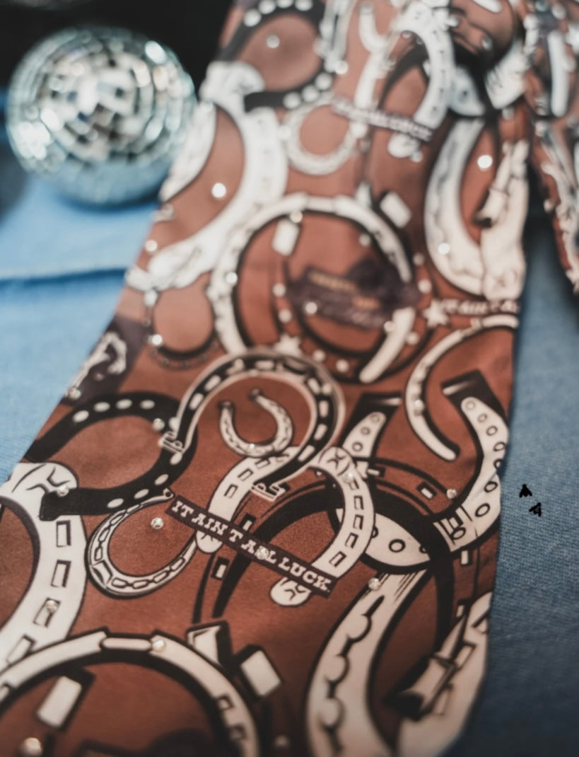 Small WESTERN PREP BOW *LUCKY hair bow