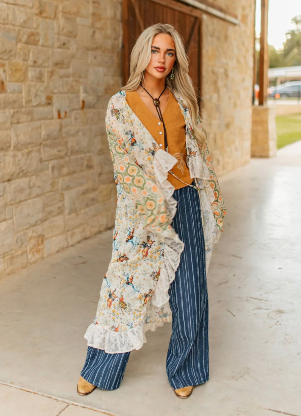 Turquoise Haven kimono