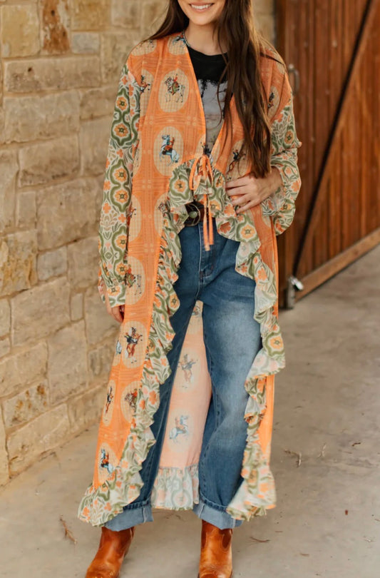 Turquoise Haven kimono