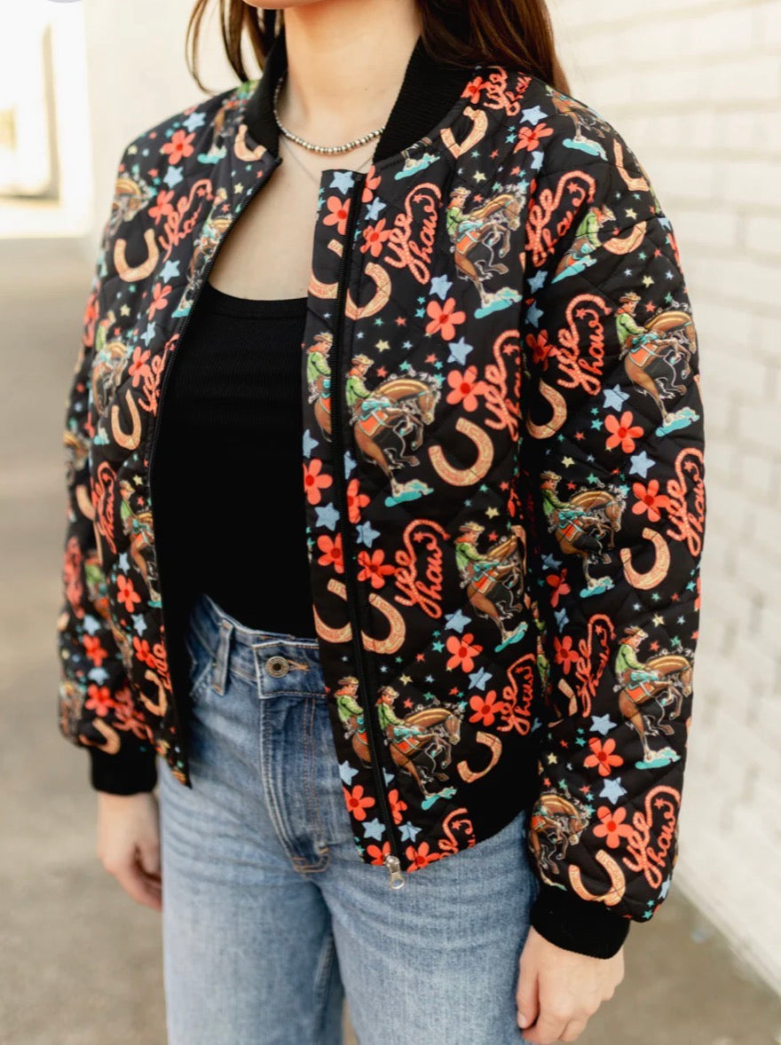 Turquoise Haven Rodeo Howdy Bomber