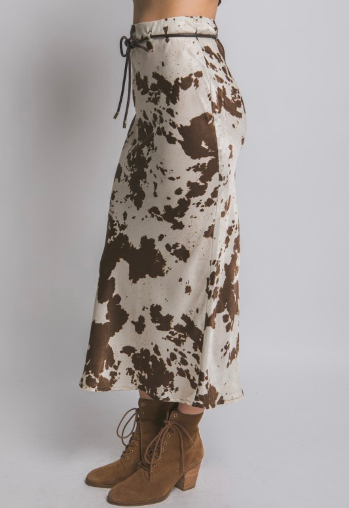 Last one large Cow print skirt