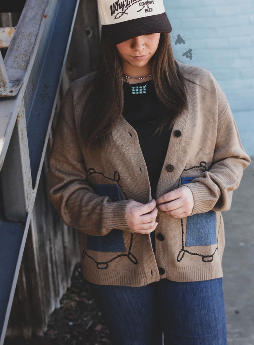 Last one L/XL 2fly Cattle babe cardigan