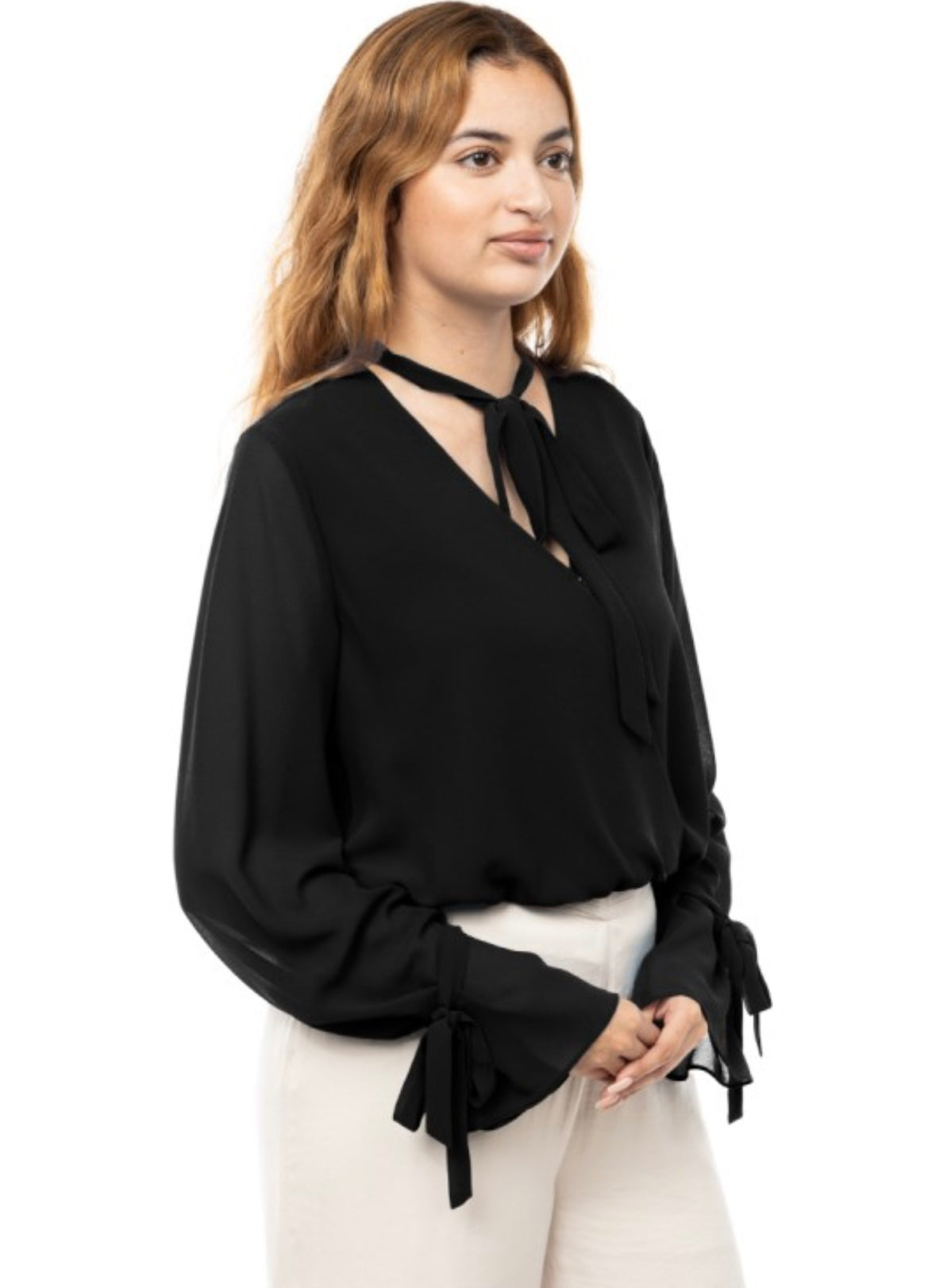 Last one small Fonda Tie blouse