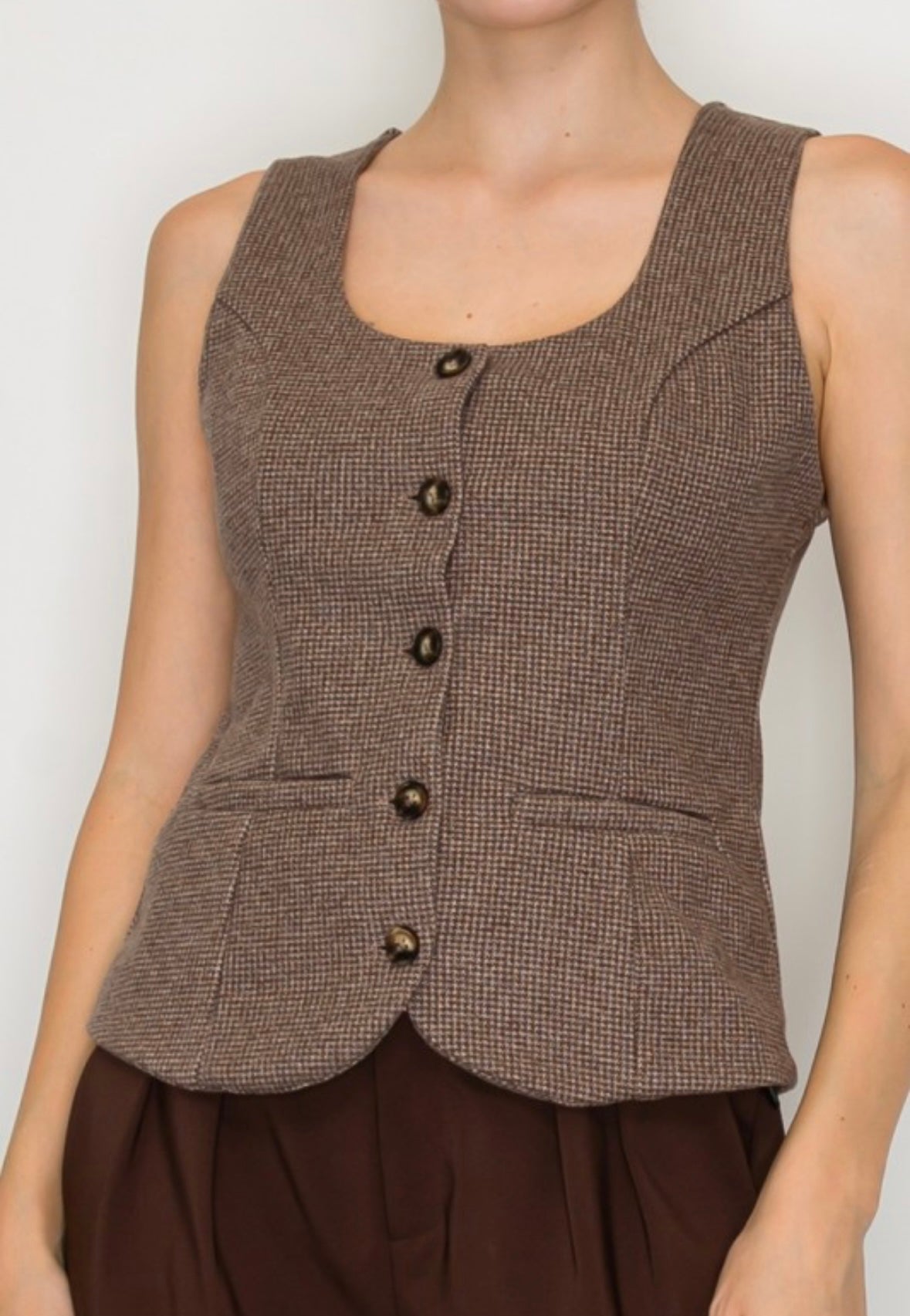 Last one small Houndstooth vest