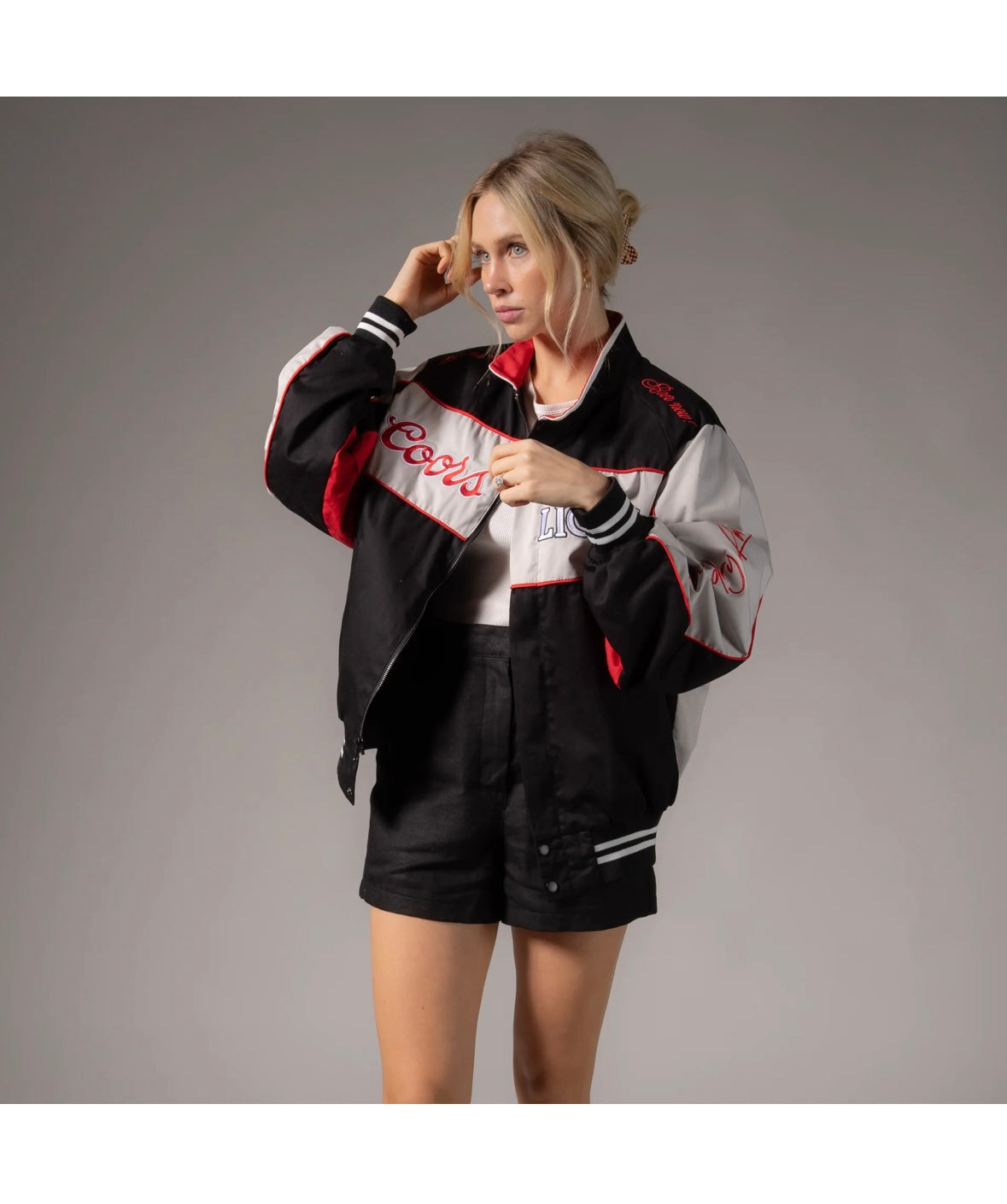 Last one small Coors Light Official Tm - Racing Jacket - Black