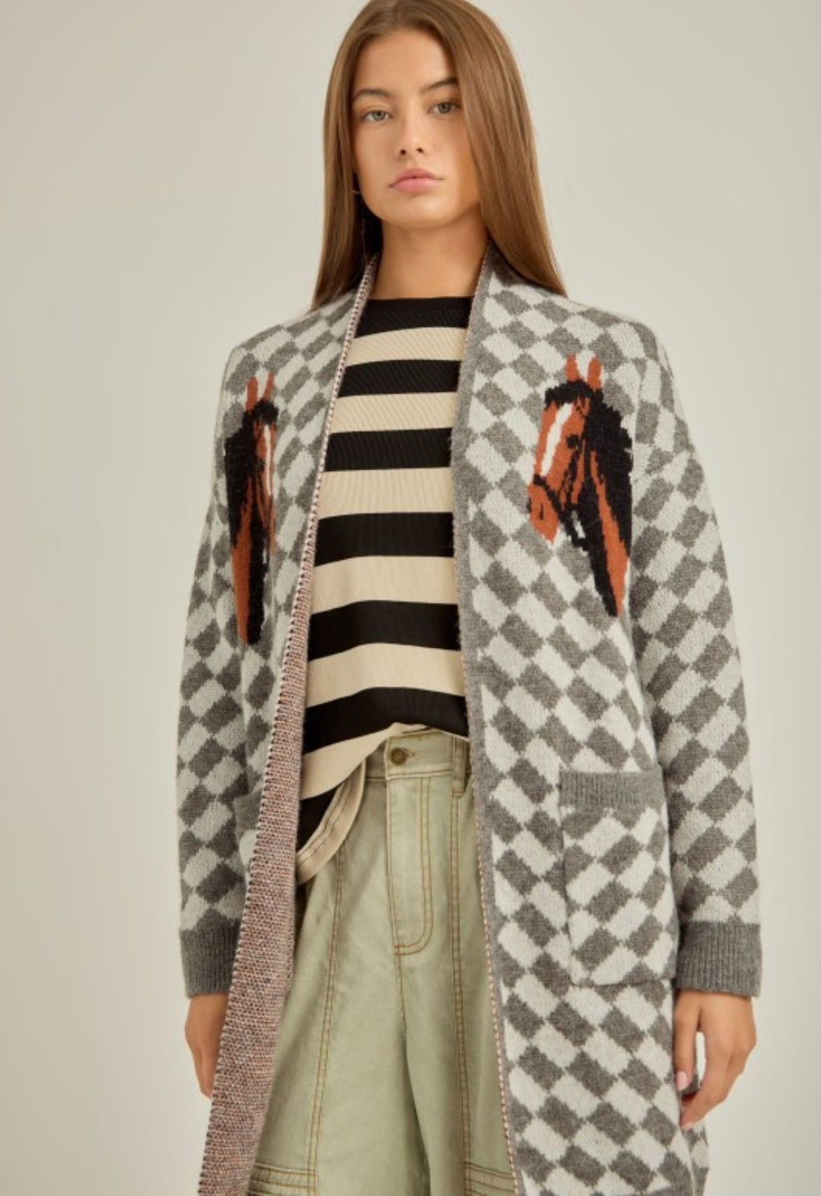 Last one medium Checkered Sweater