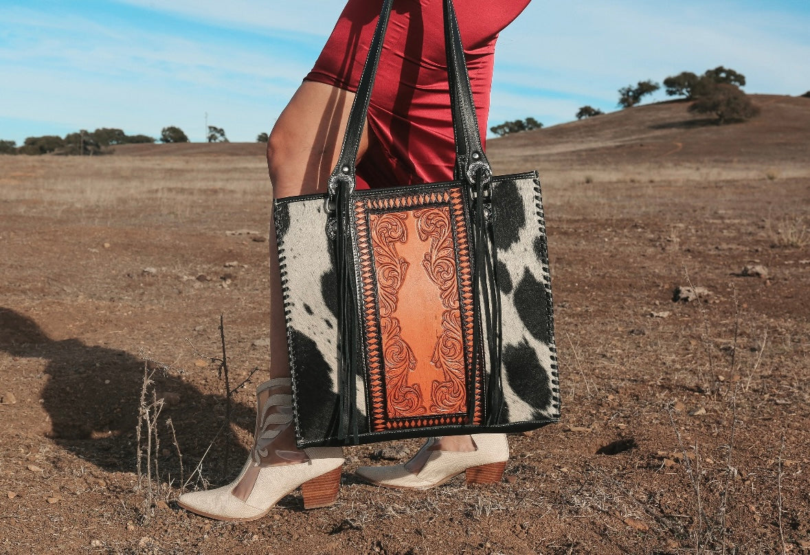 The Luxe Cowgirl A Haute Southern Hyde by Beth Marie Cowhide Tote