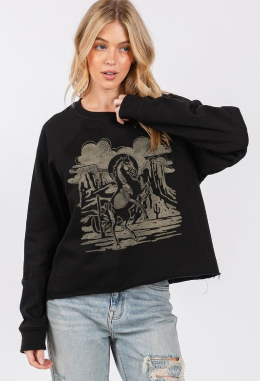 Black knight crewneck