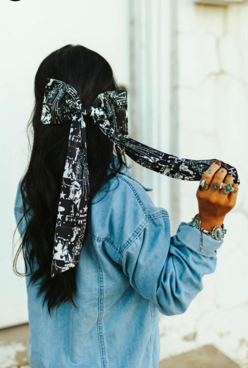 Large WESTERN PREP hair BOW *TEJAS THINGS