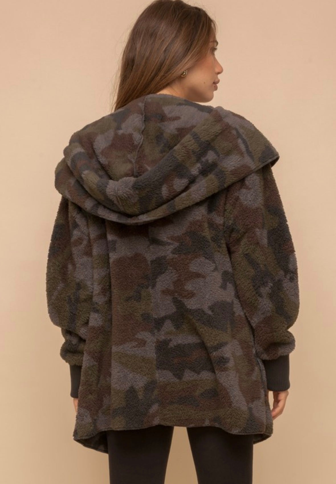 Cozy Camo Sherpa Jacket