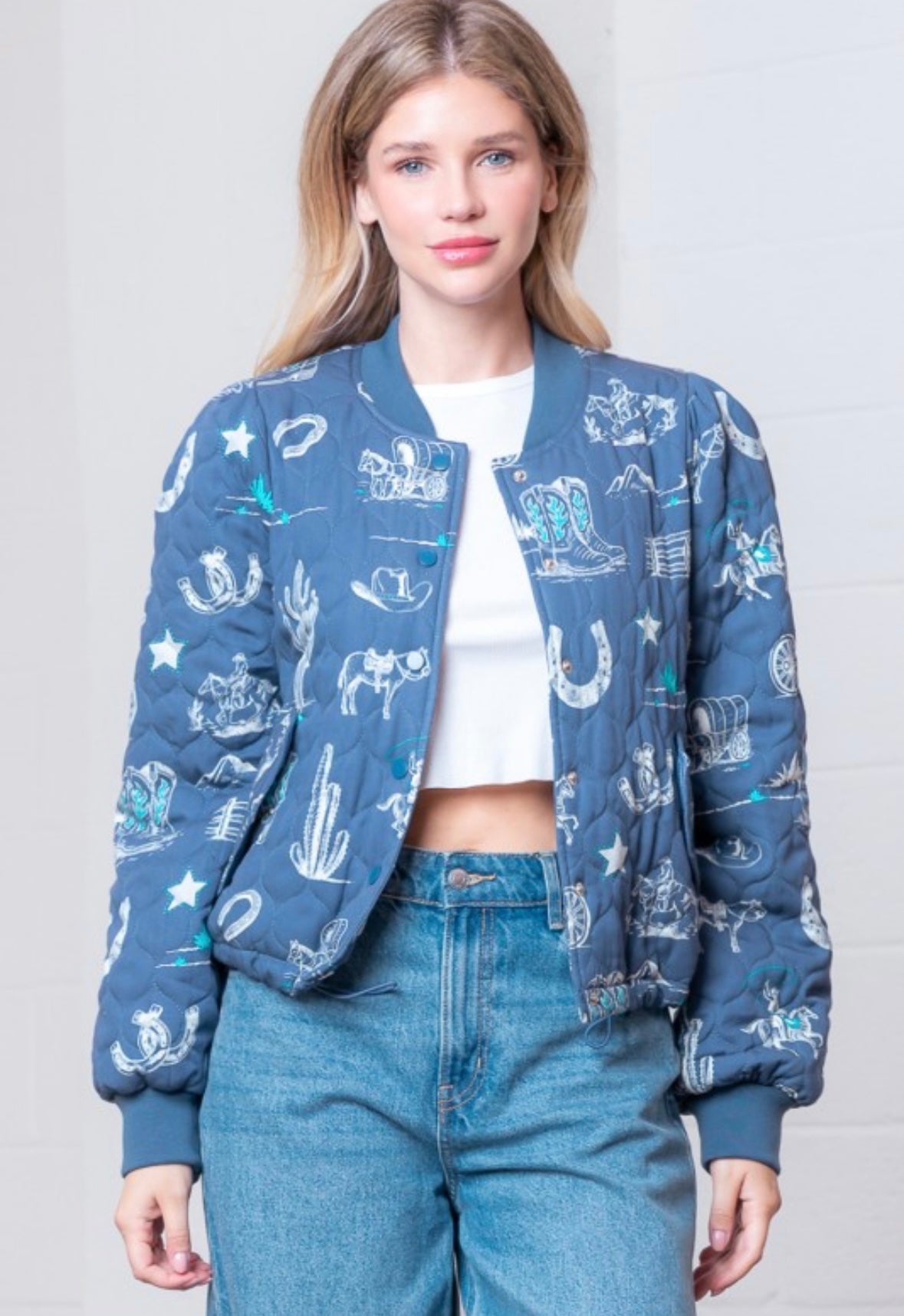 Last one small Western notched collar jacket