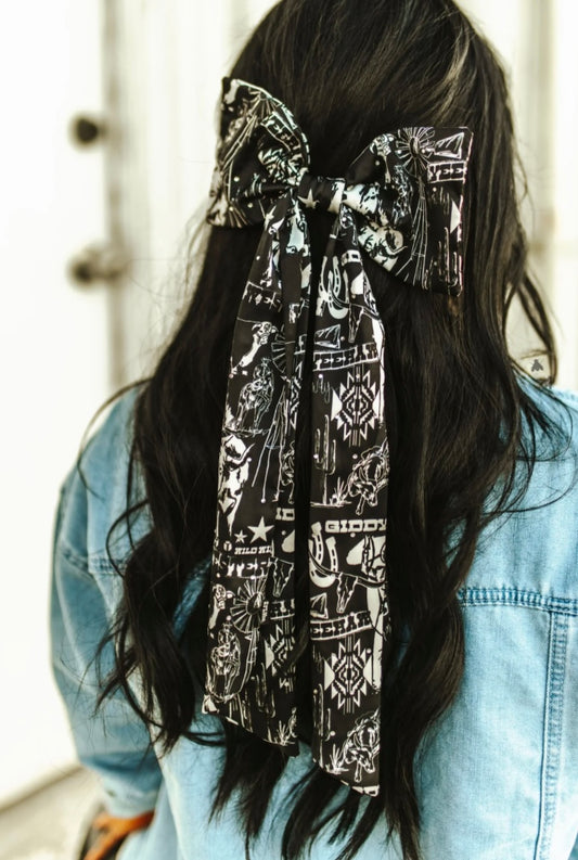 Large WESTERN PREP hair BOW *TEJAS THINGS