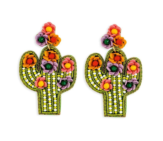 Myra Cactus in Bloom Earrings