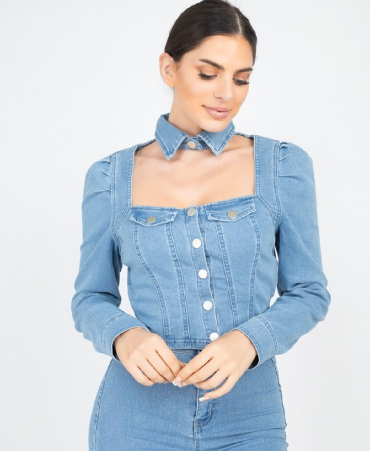 Maxine Denim blouse