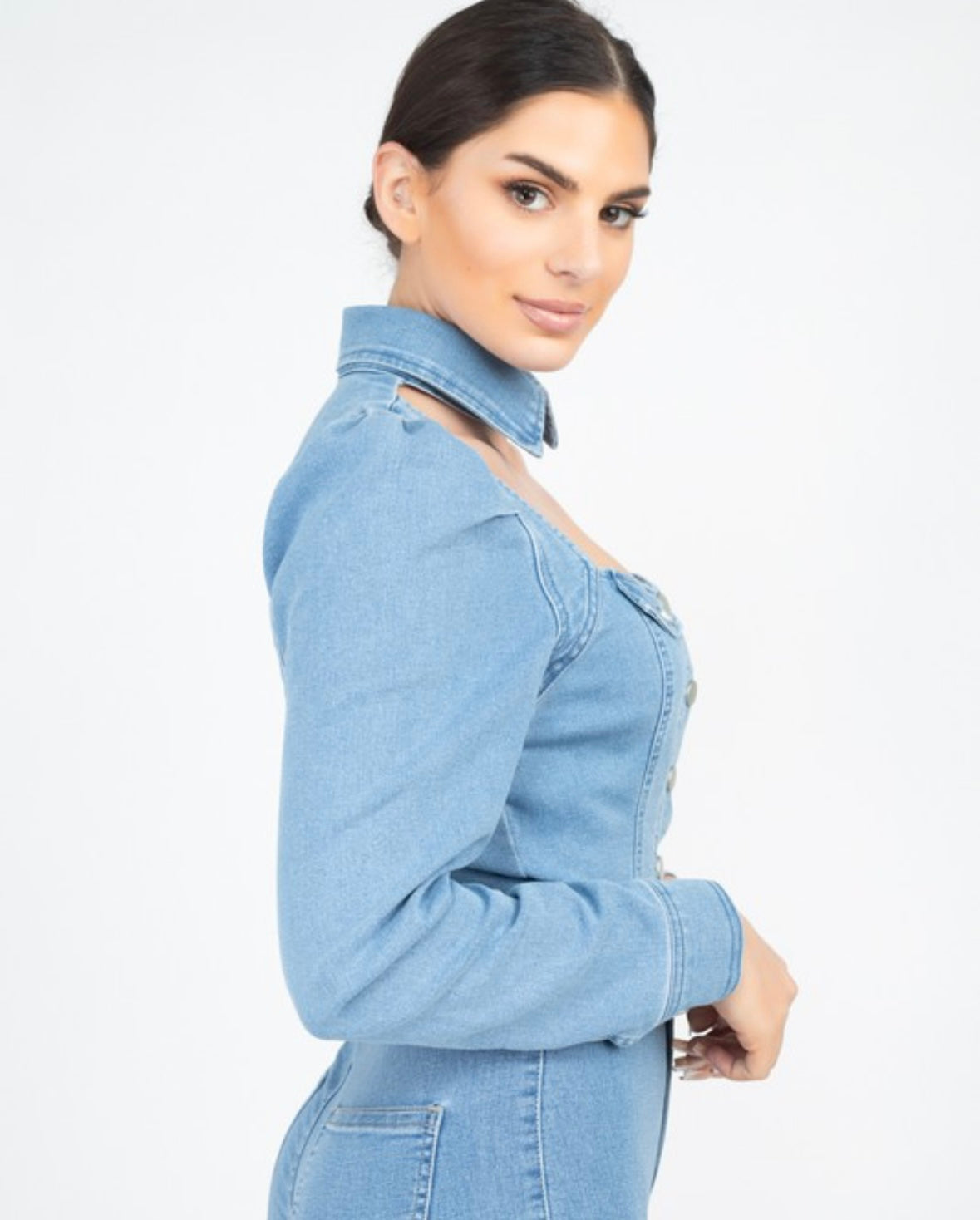 Maxine Denim blouse