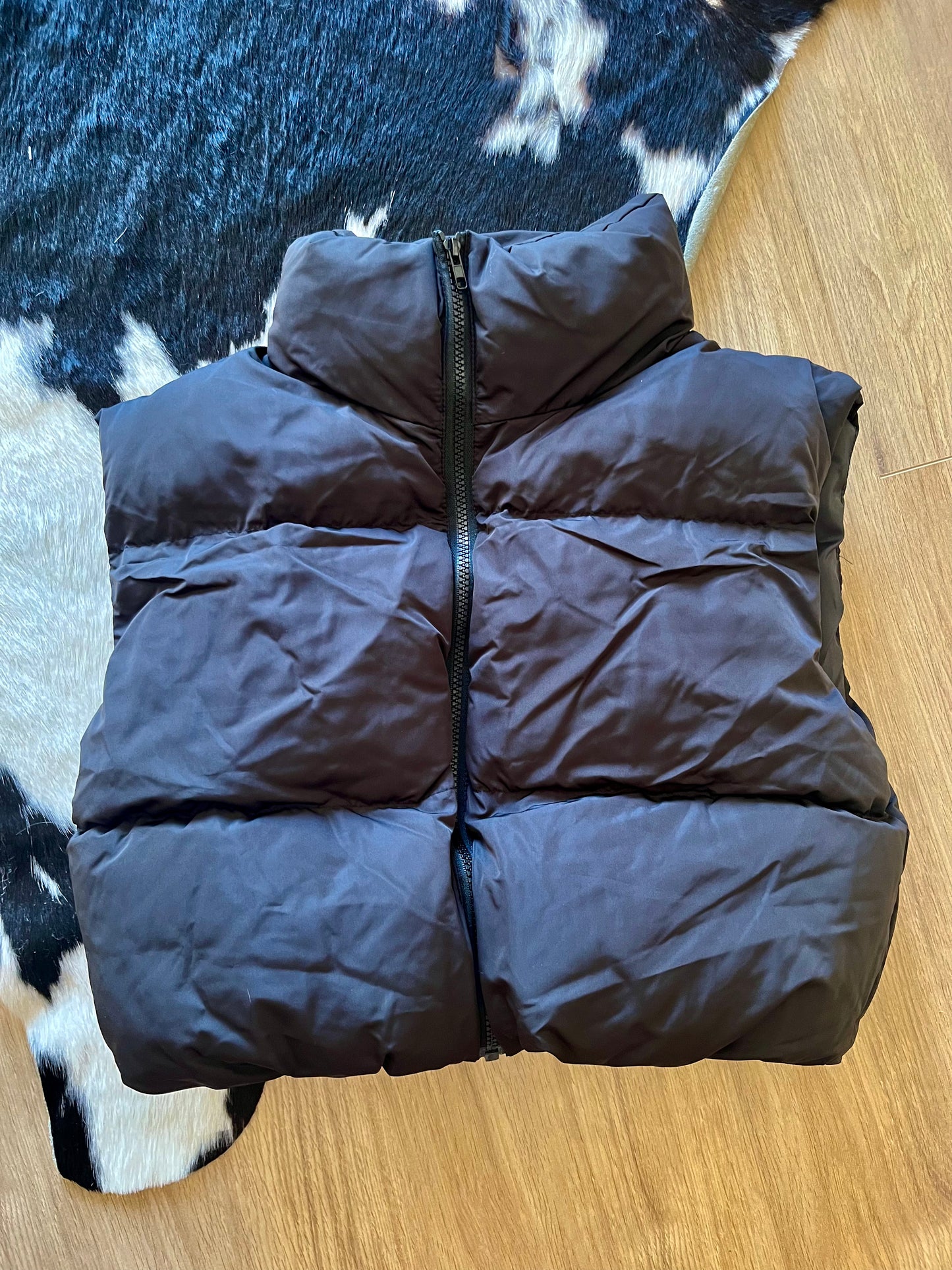 Short puff vest