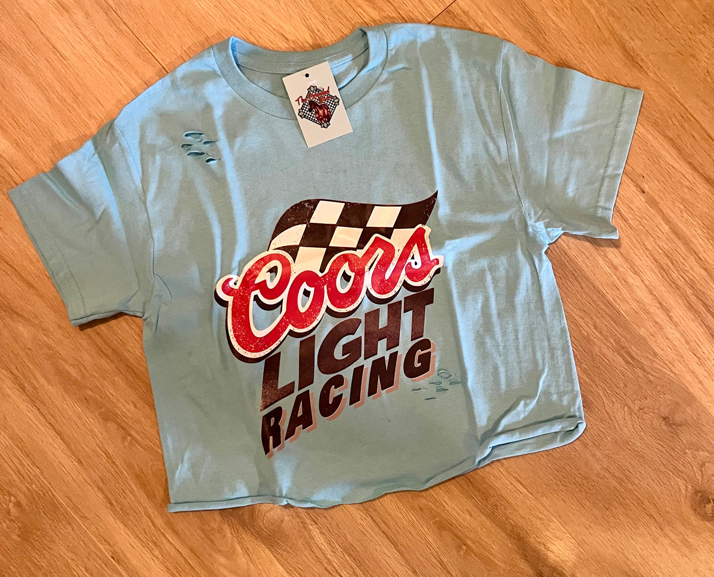 Coors racing crop top