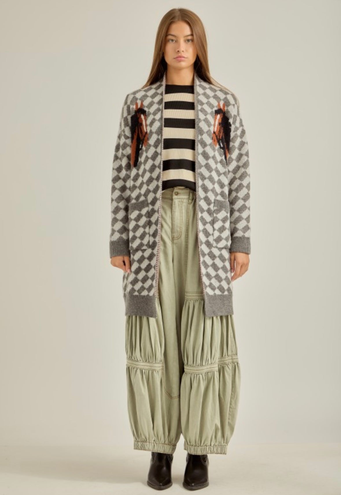 Last one medium Checkered Sweater