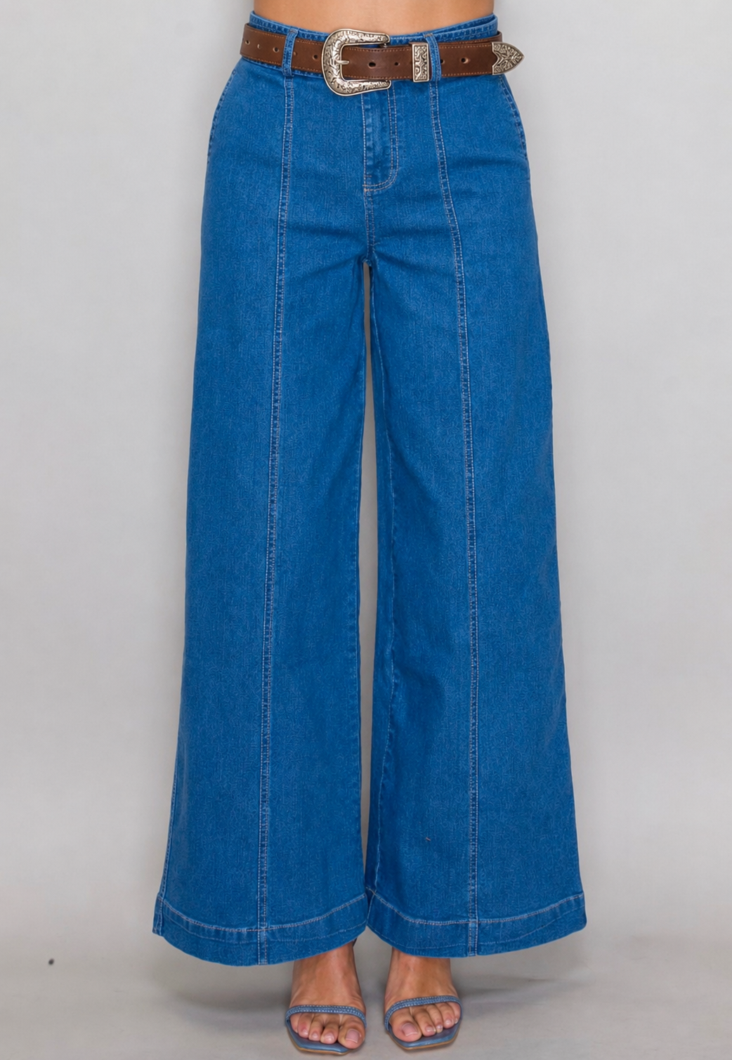 Denim Tie set top & bottom