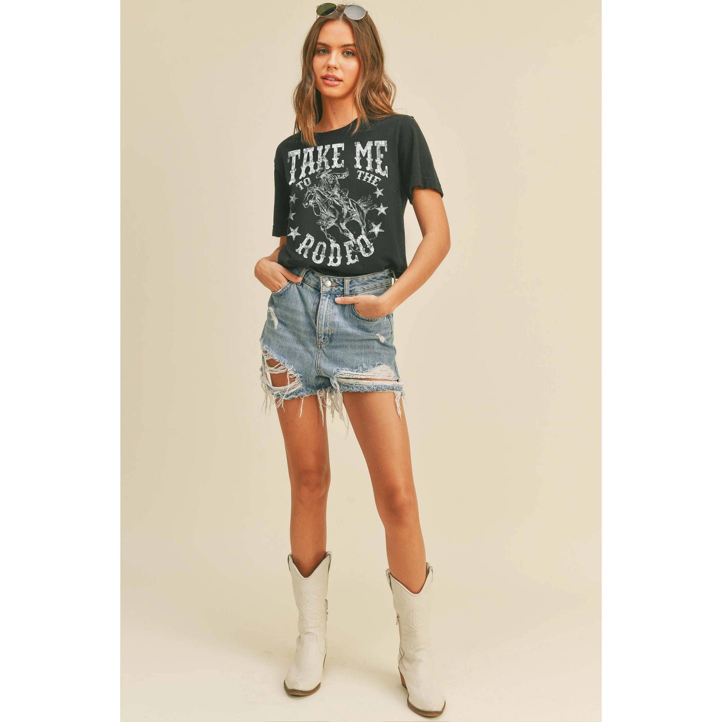 Take Me To The Rodeo Cowboy Graphic Tee