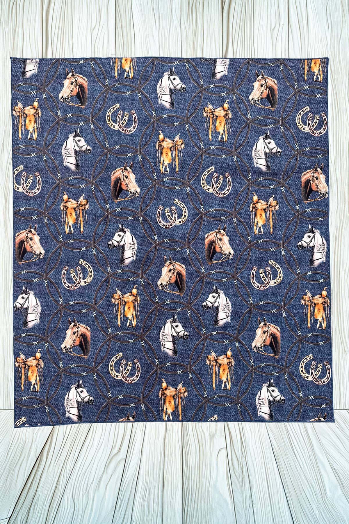 West Lucky Horse Symbol Print wild rag